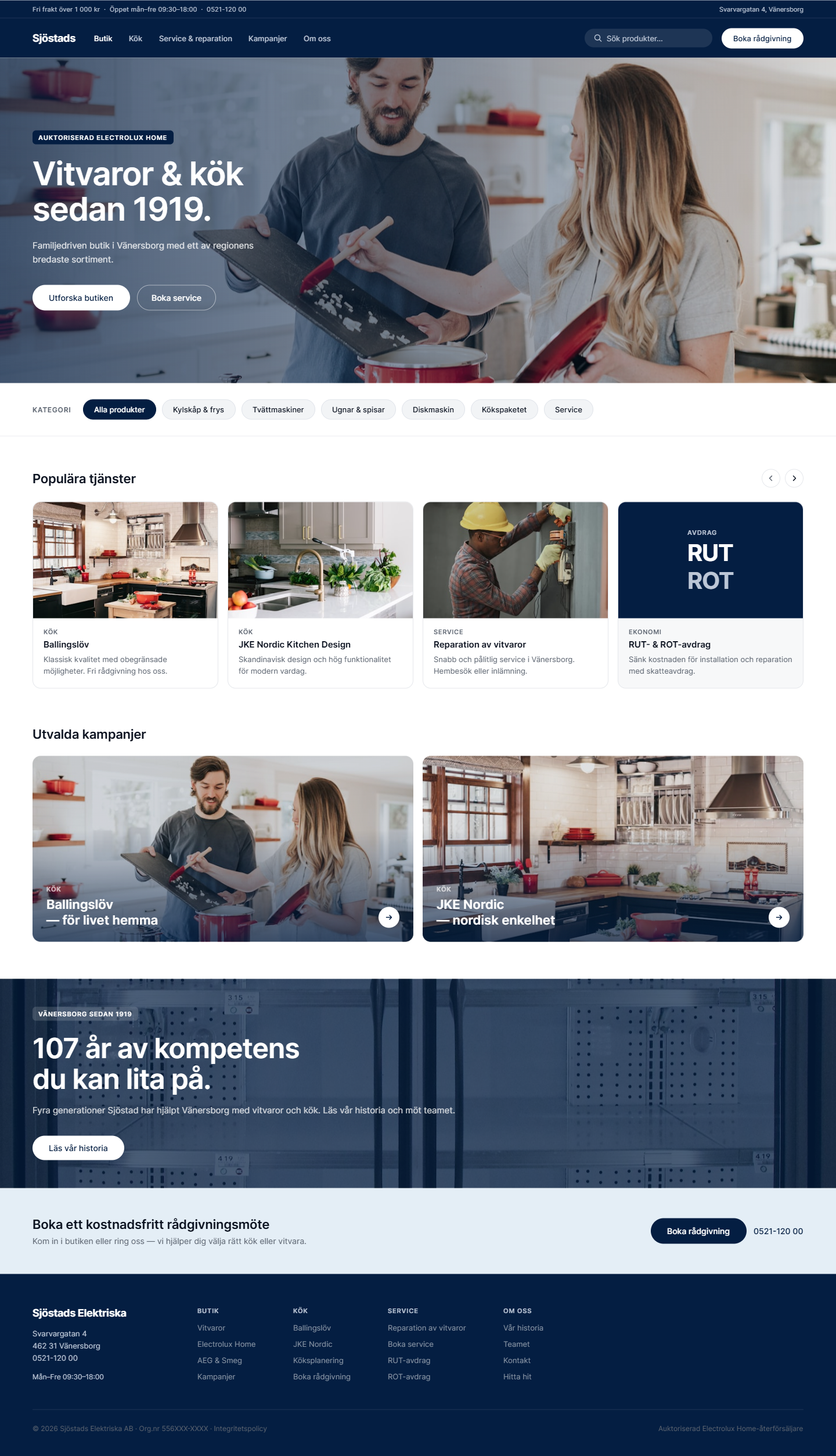 Home — Electrolux — Desktop 1440